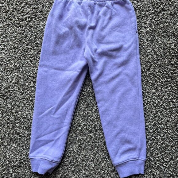 Champion Purple Sweatpants with Pink Details – Kids Size 5T – Fleece Joggers - Picture 2 of 6